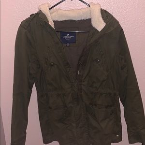 abercrombie and fitch long coat/jacket
